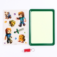 Рисование светом. Набор для рисования в темноте &laquo;Игровой мир&raquo;, зелёный, А5