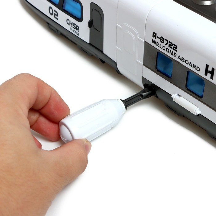 Конструктор винтовой &laquo;Скоростной экспресс&raquo;, свет, звук, инерция, 79 деталей