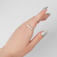 Кольцо &laquo;Восклицательный знак&raquo;, цвет серебро, безразмерное