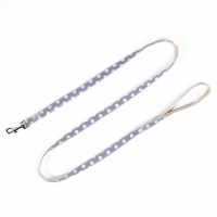 Комплект с мягкой шлейкой "Горох", размер L, поводок 120 х 1,5 см, ОГ 42-76 см, серый Комплект с мягкой шлейкой "Горох", размер L, поводок 120 х 1,5 см, ОГ 42-76 см, серый