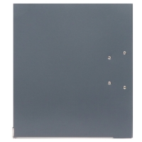 Папка-регистратор А4, 75 мм, Calligrata, ПВХ, металлическая окантовка, карман на корешок, собранная, серая