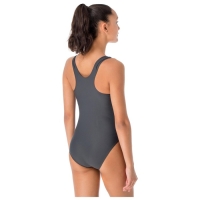 Купальник слитный &laquo;Волна&raquo;, тёмно-серый/розовый /лагуна, р. 42