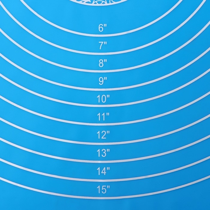 Коврик с разметкой Доляна &laquo;Эрме&raquo;, силикон, 65,5&times;45 см, цвет синий