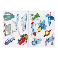 Набор трафарет-раскраска Calligrata, 6 штук (транспорт, инструменты, космос, морские обитатели, животные Африки, листья), для мальчиков Набор трафарет-раскраска Calligrata, 6 штук (транспорт, инструменты, космос, морские обитатели, животные Африки, листья), для мальчиков