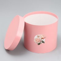 Набор шляпных коробок 5 в 1, упаковка подарочная, &laquo;Цветы&raquo;, 13 х 14 ‒ 19.5 х 22 см