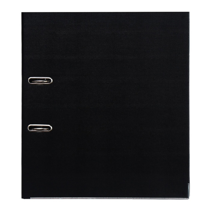 Папка-регистратор А4, 70 мм, ErichKrause, Business, собранная, карман на корешок, металлический кант, вместимость 450 листов, чёрная