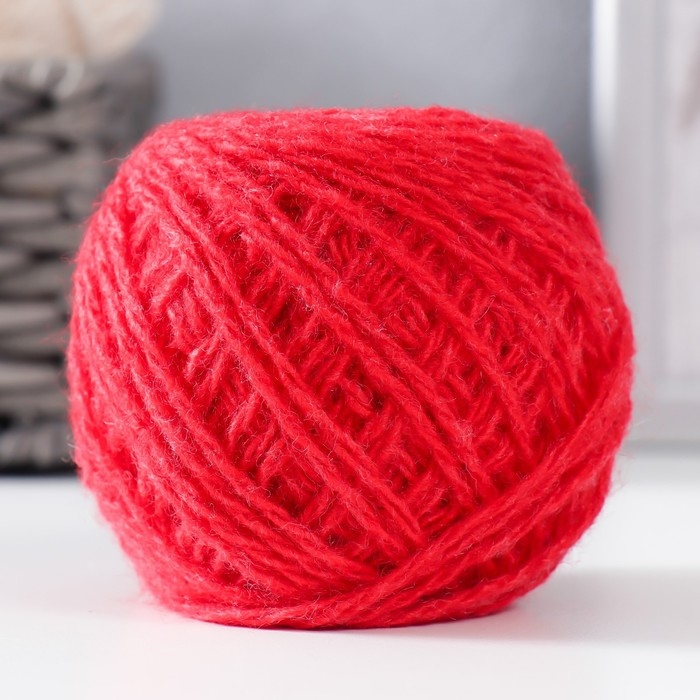 Пряжа Пряжа "Акрил" 100% акрил, 100м/40±5 гр (Красный мак)