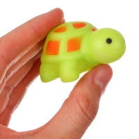 Набор резиновых игрушек для ванны &laquo;Мыльница: Черепаха&raquo;, 14,5 см, с пищалкой, 4 шт, цвет МИКС, Крошка Я