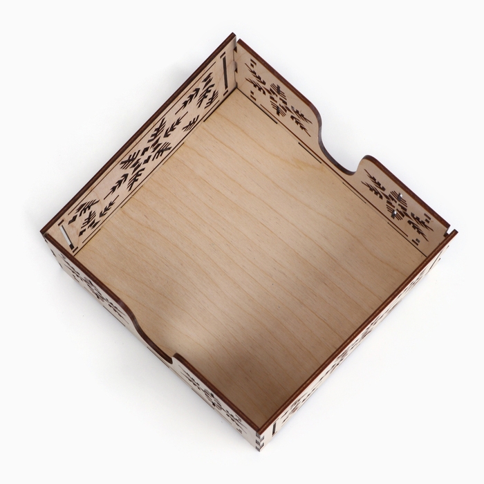 Салфетница деревянная Салфетница деревянная "Снежинка", 13 х 13 х 10 см