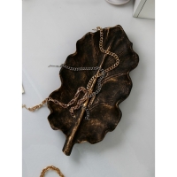 Органайзер &laquo;Лист №4&raquo;, полистоун, цвет чёрный