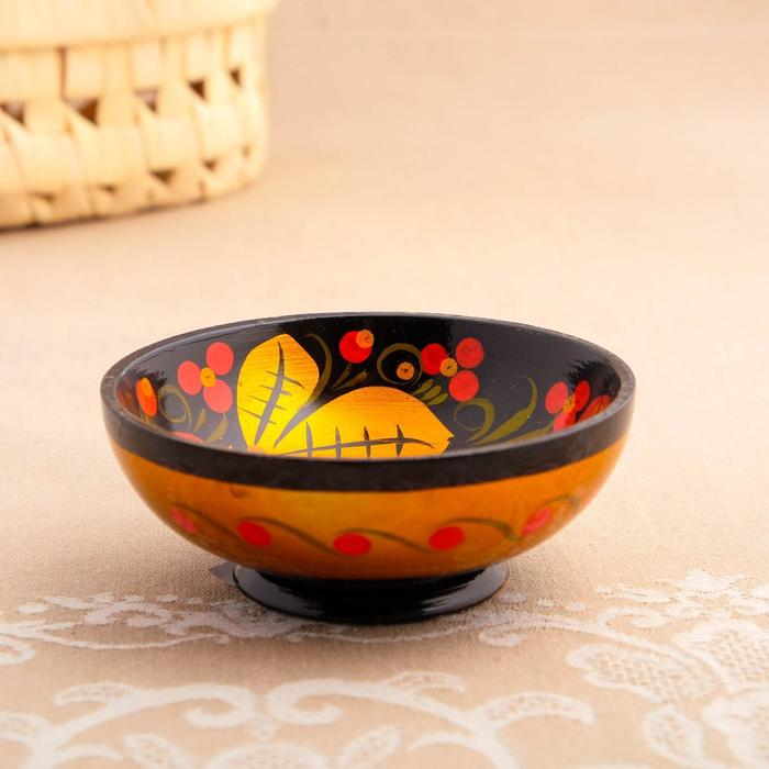 Набор &laquo;Розетка с ложкой&raquo;, 10&times;4&times;10 см, хохлома