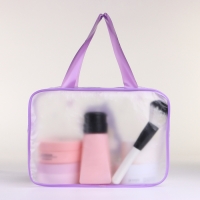 Косметичка на молнии, цвет сиреневый Косметичка на молнии, цвет сиреневый