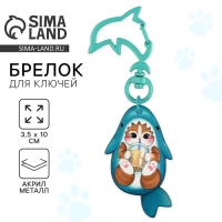 Брелок для ключей детский «Кит», 3,5 х 10 см Брелок для ключей детский «Кит», 3,5 х 10 см