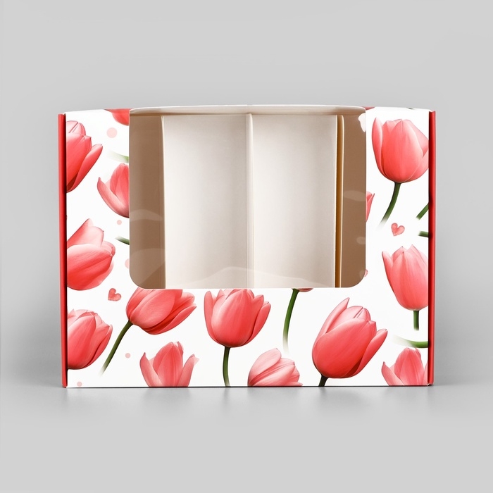 Коробка для эклеров с вкладышами «Для тебя», 20 х 15 х 5 см Коробка для эклеров с вкладышами «Для тебя», 20 х 15 х 5 см