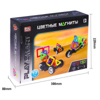 Конструктор магнитный &laquo;Цветные магниты&raquo;, 17 деталей
