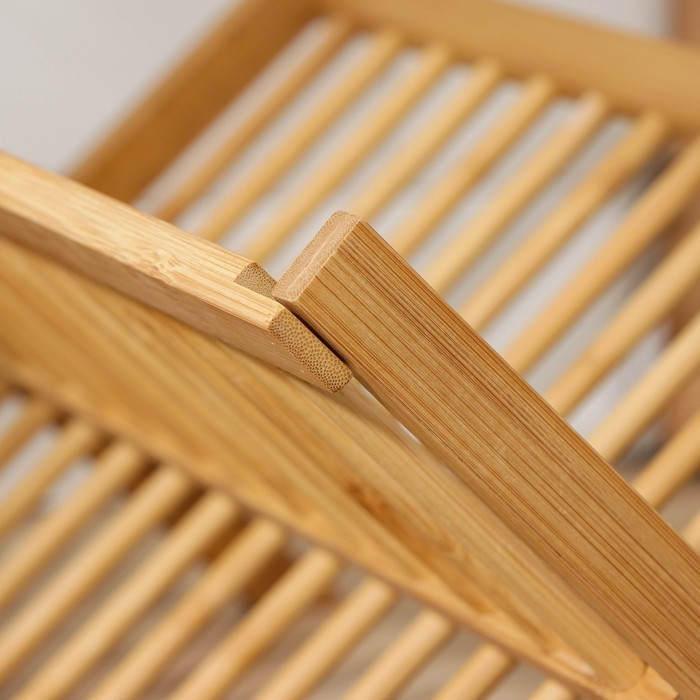 Сушилка для посуды Доляна &laquo;Бамбуковый лес&raquo;, 2 яруса, 47&times;30 см, бамбук