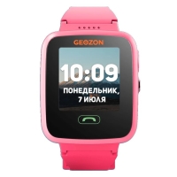 Детские смарт-часы Geozon Aqua G-W04PNK, 1.44", IPS, SIM, камера, GPS, 600 мАч, розовые