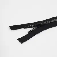 Молния &laquo;Трактор&raquo;, №8, разъёмная, замок автомат, 60 см, чёрная