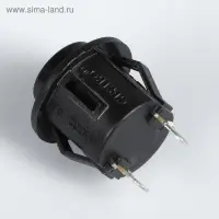 Кнопочный выключатель, без подсветки, без фиксации, черный