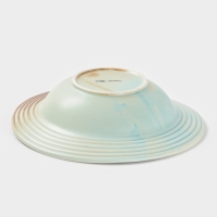 Тарелка глубокая "Sand Ripples" Magistro 22см, 22,5х6 цвет желтый, голубой, коричневый