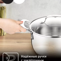 Кастрюля со стеклянной крышкой JO Kitchen Essentials 24 см