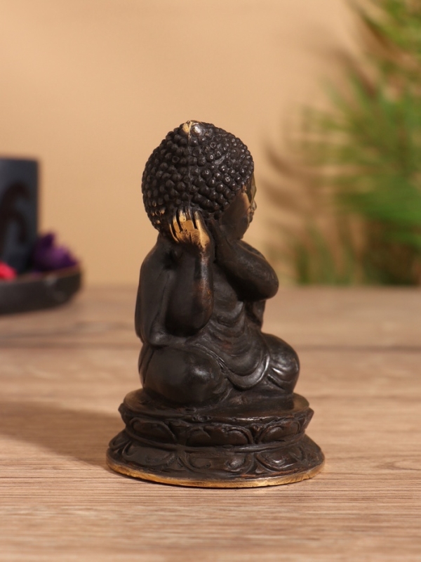 Сувенир бронза "Будда" 6х6х11 см