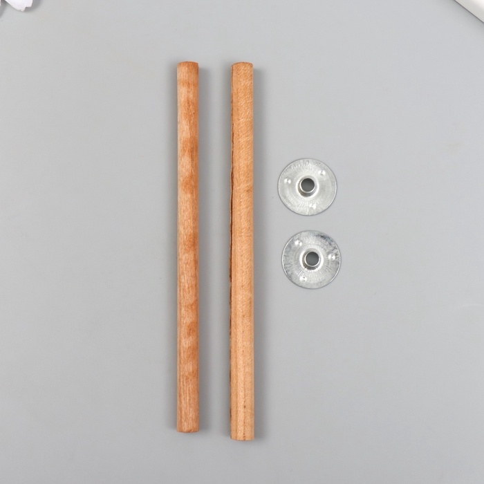 Фитиль для свечи дерево с металлическим держателем круглый набор 2 шт 0,6х12,5 см Фитиль для свечи дерево с металлическим держателем круглый набор 2 шт 0,6х12,5 см