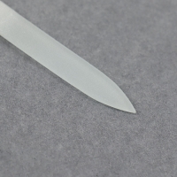 Пилка стеклянная для ногтей ZINGER, 9 см, в чехле, на блистере, цвет серебристый, FG-02-09