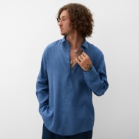 Рубашка мужская с длинным рукавом MIST р.48, синий