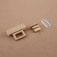 Застёжка для сумки, 3.9&times;2.6 см, цвет золотой