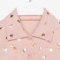 Платье детское KAFTAN "Сердечки", р. 38 (146-152), розовый Платье детское KAFTAN "Сердечки", р. 38 (146-152), розовый