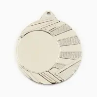 Медаль под нанесение, d= 4 см. Цвет серебро. Без ленты