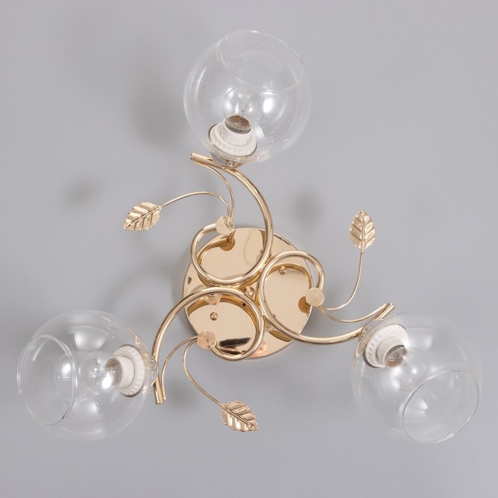 Люстра "Алеста" 3х60Вт Е27 Золото 52х52х23см