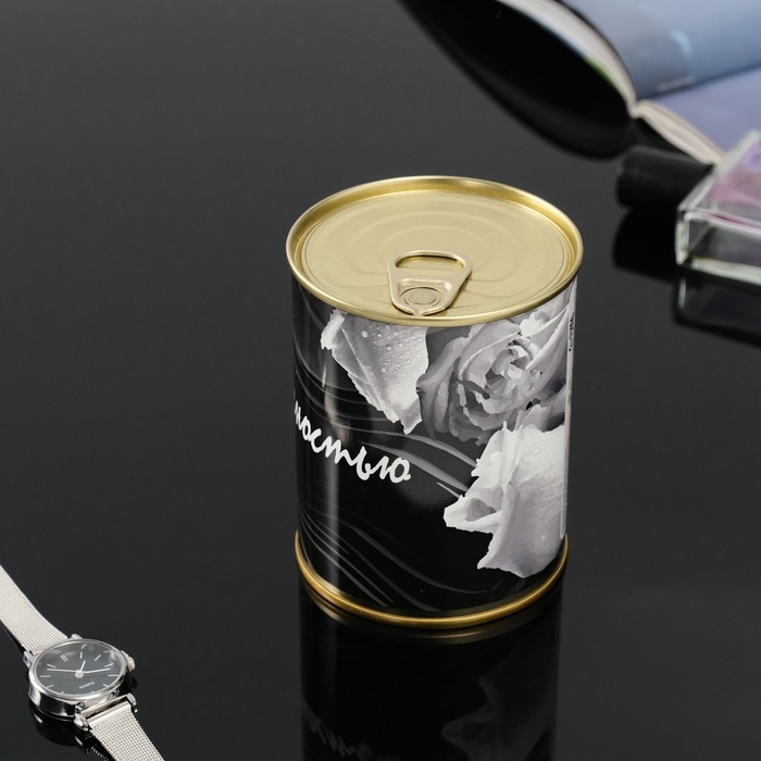 Подарочные носки в банке &laquo;С нежностью&raquo;, (внутри носки женские, цвет белый)