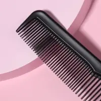 Расчёска комбинированная, 12.5&times;2.5(&plusmn;1) см, чёрная