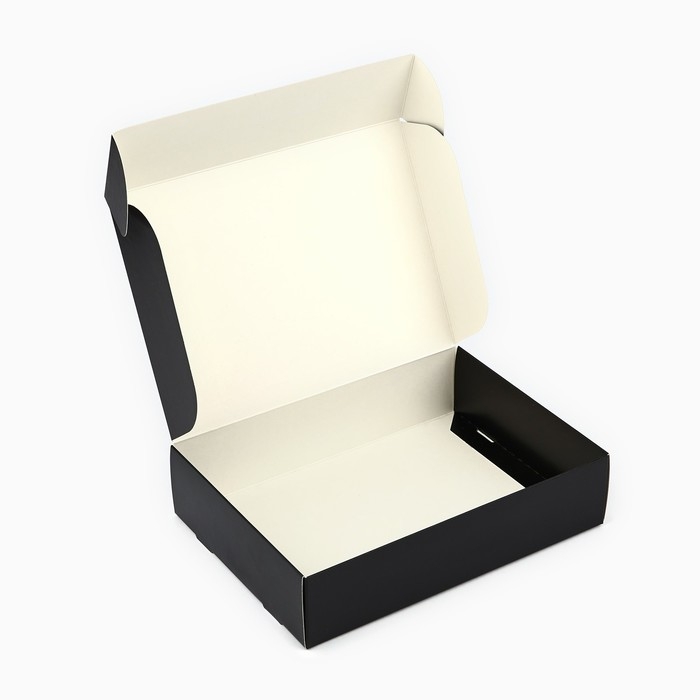 Коробка подарочная складная, упаковка, &laquo;Чёрная&raquo;, 21 х 15 х 5 см