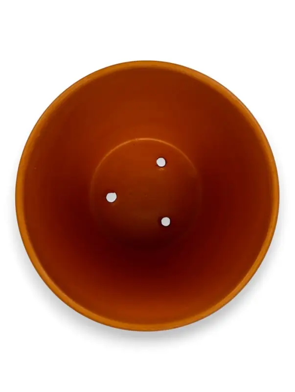 Горшок цветочный с поддоном 5 л, d122/h19,5 см терракот керамика, "Голландия" (М)