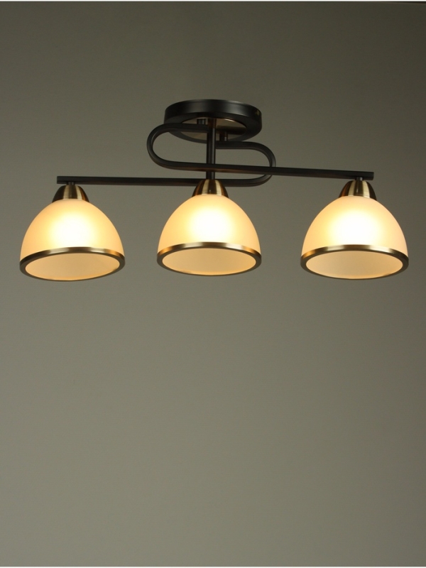 Люстра "Рендо" 3хЕ27 40Вт черно-бронзовый 61х15х23 см