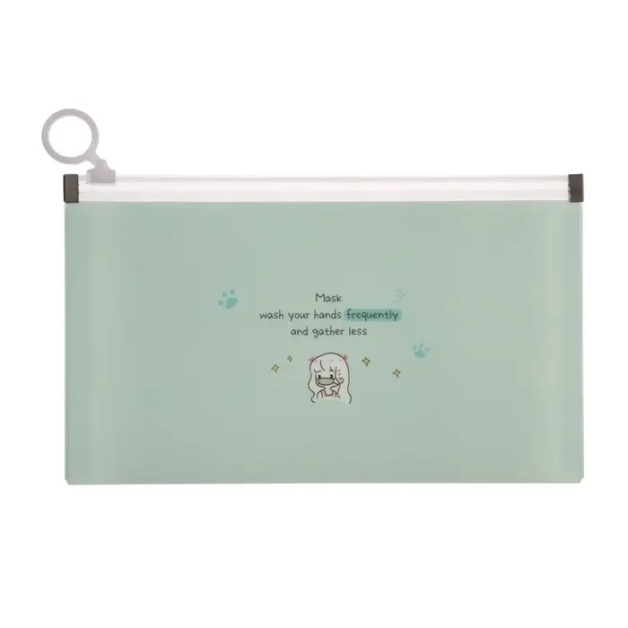 Пенал на молнии формат А65 180 мкр МИКС Пастель