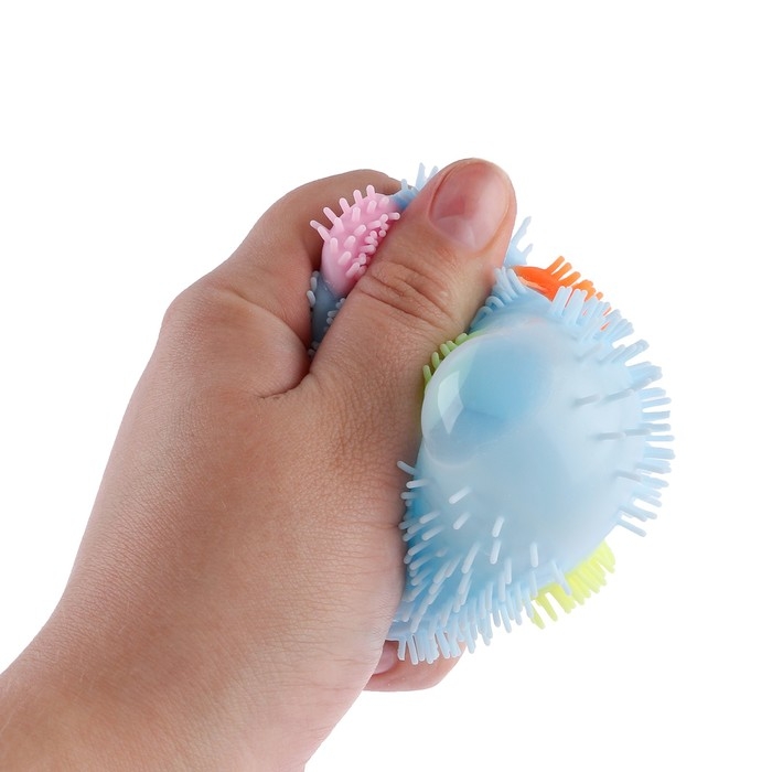 Ёжка &laquo;Мячик&raquo; световой, цвета МИКС