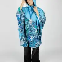 Дождевик-пончо AquaStop взрослый на заказ, разноцветный, единый размер