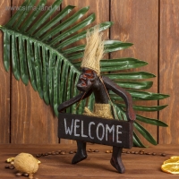 Сувенир табличка &laquo;Абориген Welcome&raquo;, 17&times;15&times;6.5 см, дерево