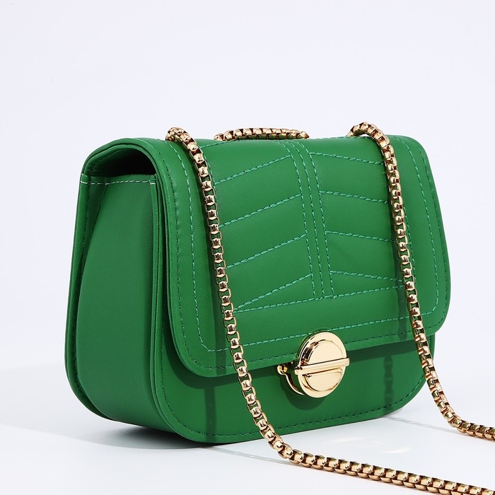 Сумка-мессенджер на клапане, цвет зелёный Сумка-мессенджер на клапане, цвет зелёный