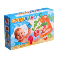 Игровой набор для купания &laquo;Супер Дино&raquo;, 7 игрушек в наборе, световые эффекты