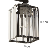 Люстра 6591191/2 E27 40Вт черный 42х12х24 см BayerLux Люстра 6591191/2 E27 40Вт черный 42х12х24 см BayerLux