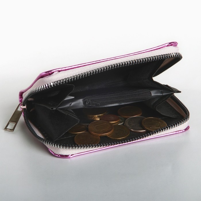 Кошелек детский с голографическим эффектом Кошелек детский с голографическим эффектом "Малыш-единорог", 12.5*9*2 см