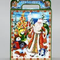 Подарочная коробка новогодняя &laquo;Экспресс&raquo; 14&times;6&times;21 см