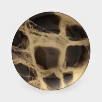 Тарелка подстановочная "Brown Marble" 33 см, цвет коричневый