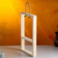 Кашпо деревянное 26×5×40 см с 5 колбами 15 см "Рамка Экстра Слим", ручка Дарим Красиво Кашпо деревянное 26×5×40 см с 5 колбами 15 см "Рамка Экстра Слим", ручка Дарим Красиво