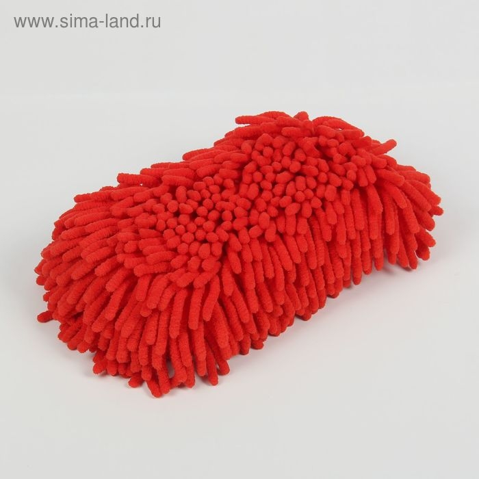 Губка для мытья авто, 24&times;11 см, микрофибра, микс